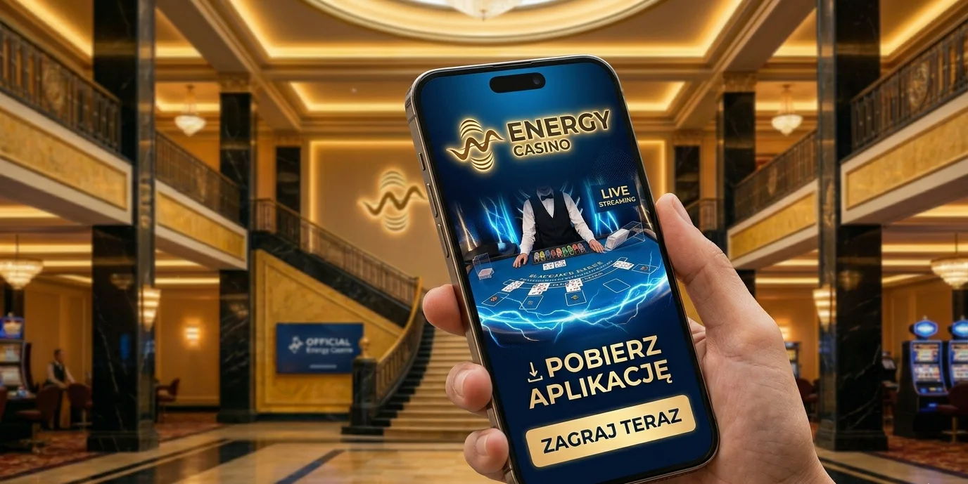 Energy Casino aplikacja - blackjack live na telefonie